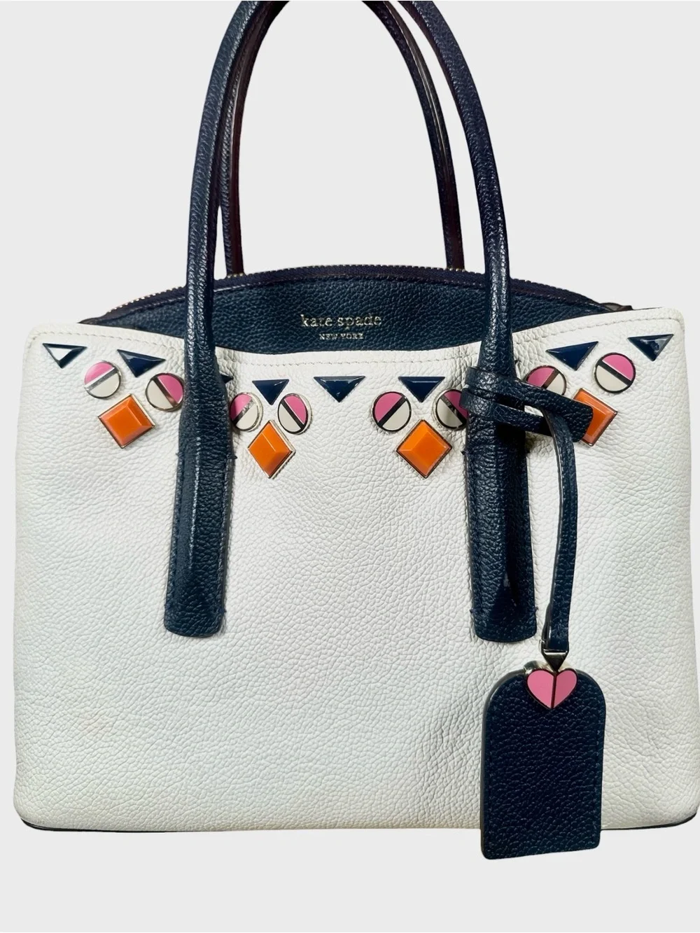 Kate Spade Margaux Jeweled Leather Satchel/Crossbody